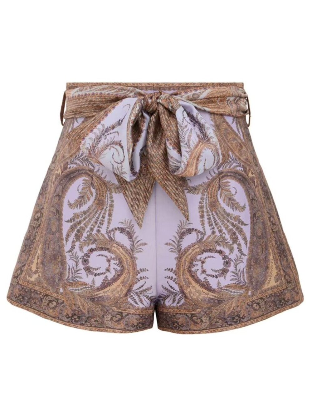 ZIMMERMANN Silk Printed Shorts Size 4